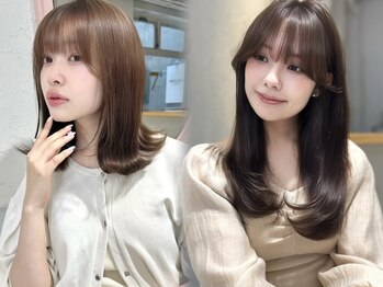 ジーナ 近鉄奈良(Zina)の写真/【カット＋ケアカラー＋超音波クイックTR￥6900】大人のモテ髪ミディアム・ボブヘアはZinaで★