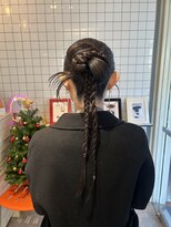 ヘアー アレス(hair ales)&nbsp;カチモリ　タイトアレンジ　お呼ばれヘア