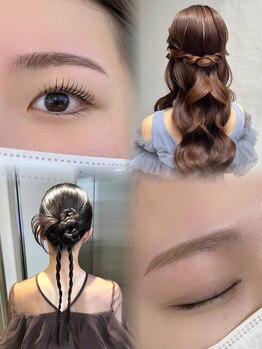 ディティカ サウ(Dityca sow)の写真/【栄駅徒歩30秒/早朝営業可】仕事前ヘアメイクで夜まで崩れない♪仕事帰りに眉毛/まつパも◎[へアセット]