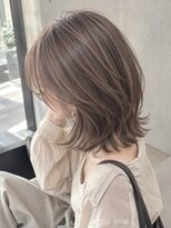 サンタフェ 豊田店(Santa'Fe)&nbsp;白髪ぼかし/透明感/ハイライト/ミディアム/レイヤーカット/1