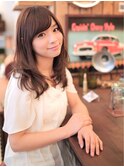 冬ツヤ&おしゃれで可愛ロング~黒髪でも似合うふわミディ~