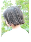 切りっぱなし ウェット ショートボブ【 藤枝/髪質改善/カラー】