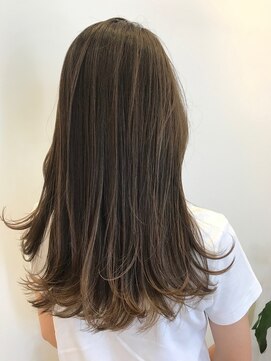 キャパサウス 春日 大野城店(CAPA south) ニュアンスハイライト　ダークブラウン　ストレート