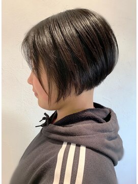 レクタ(recta) 【美容室　京都　伏見　ｒｅｃｔａ】ミニボブ×イルミナカラー