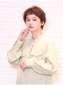 ISA大口★前上バングでオシャレフォルムなショート