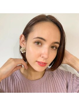 ラナ 渋谷(Lana) 【Chill】大人かわいいAラインピンクベージュクールショートボブ