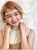 抜け感オン眉バング