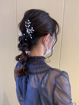 コワファースト  させぼ五番街店(COIFF1RST) ヘアアクサで華やかに♪一束アレンジ