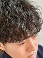 ヘアーショップケイ(HAIR SHOP K.) 前髪はパーマのかかり具合を想像して、慎重に長さ設定します。