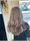 #ミルクティー #ベージュ #カラー #ケアブリーチ #ダブルカラー