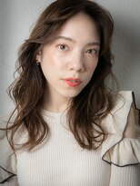 カバーヘア イヴ 戸頭店(COVER HAIR EVE)&nbsp;グレージュカラーセンターパートゆるふわカールx戸頭30代40代