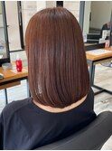ミルクティーベージュカラーくびれヘアグレージュカラー韓国