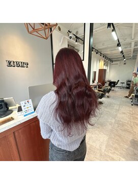 エイト 熊谷店(EIGHT) お客様スタイル_デザインカラー　ミディアム
