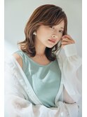 大人かわいいミディアム×外はね【池袋・池袋東口】