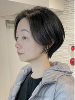 メモリーズ 表参道(Memories)&nbsp;白髪ぼかし/ひし形/癖毛/大人ショートボブ/60代50代40代