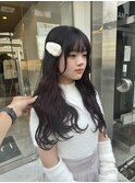 ブリーチなしレッドカラー【難波 桜川/インナーカラー】