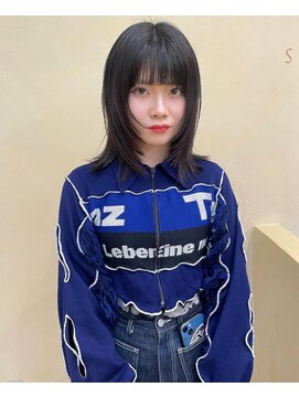 スニュウ(snuw) 【snuw mina】レイヤーカット/顔まわりカット/透明感カラー