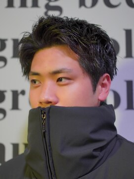 ノーエン(noen) ビジネスショートメンズマッシュツイストパーマツーブロック