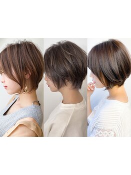 意外と多い若白髪に悩む大人女性へ負担を最小限に抑え頭皮＋髪に優しい薬剤を使用した透明感のある色味へ★