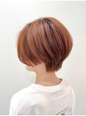 オレンジ×ハンサムショート
