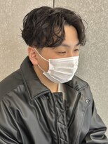 ニアウ 太田店(Niau)&nbsp;センターパートスパイラルパーマニュアンスパーマ群馬太田眉毛