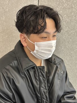 ニアウ 太田店(Niau) センターパートスパイラルパーマニュアンスパーマ群馬太田眉毛