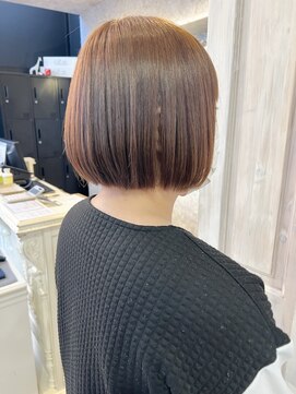 キャアリー(Caary) 福山Caary梅雨対策湿気予防髪質改善ストレート自然ボブ20代30代