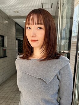 ロッソ 西荻窪(ROSSO)の写真/ブリーチなしデザインカラーならお任せ！職場でもOKな楽しめるカラーを見つけましょう◎