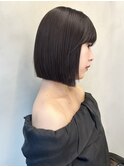 前髪顔まわりボブレイヤーボブ顔まわり縮毛矯正