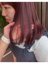 ヘアードレス ル レーヴ(hair dress Le reve)&nbsp;ブリーチ無しピンクカラー