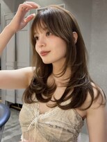 ロンドメリア 天神大名店(Lond Melia)&nbsp;小顔に見せるミディアムヘア/韓国ヘア/暗めカラー