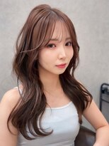 ロンド レア 天神大名店(Lond Le’a) ミディアムヘア/フェイスフレミング /暗めカラー/デザインカラー