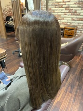 グランアージュ 池袋東口店(grandage) ツヤと透明感のあるオリーブベージュカラー