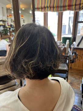 ニコ (Hair Salon Nico) ショートヘアハイライトカラー