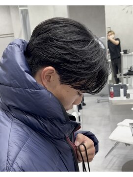 アロット 溝の口店(a.lot) 曲がる縮毛矯正 × メンズセンターパート