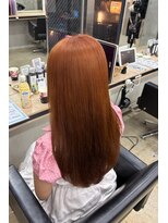 アジールヘア 赤羽駅南口店(agir hair) デザインカラー◎オレンジ×ブラウン/グラデーション