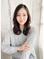 ウル 吉祥寺(ulu) ulu吉祥寺/髪質改善/縮毛矯正/透明感/ゆる巻きセミロング/吉祥寺