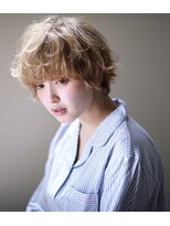 ラべリー 池袋(LOVELEY)&nbsp;【 LOVELEY 】癖毛風カール×ナチュラルベージュ