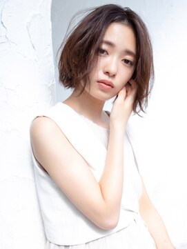 ラフィス ヘアーピュール 梅田茶屋町店(La fith hair pur) 【La fith】 センターパート×ボブスタイル