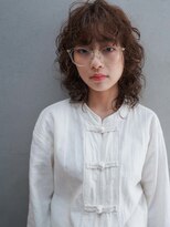 ハードパーマ/くるくる前髪/ベージュカラー/髪質改善/20代30代
