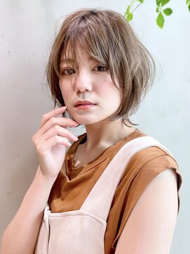 アイティーバイアルバム 松戸店(IT by ALBUM) エアリーショート_ショコラベージュボブルフベビーバング_18538