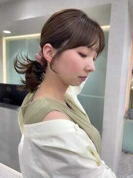 ロンド マーレ 天神大名店(Lond mare) 韓国ヘア　ロングヘア　レイヤーカット　前髪カット　くびれ巻き