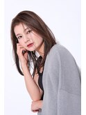韓国風黒髪ロングストレート×髪質改善トリートメント