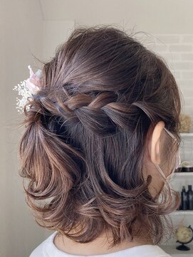 リグ ヘアアンドデザイン(LiG hair&design) 【七五三・入学・卒業のママヘア　アレンジ】ボブ・ヘアアレンジ