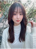 似合わせ小顔カット×くびれ外ハネミディ　韓国ヘア　髪質改善