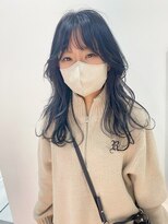 ギグスダブル 栄久屋大通店(gigs double)&nbsp;ロングレイヤー×透明感ブルーブラック