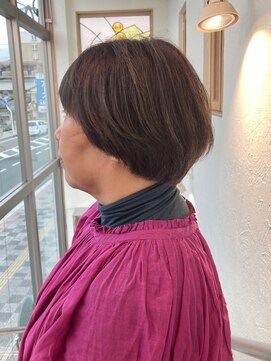 トップヘアー下中野店(TOP HAIR) 30代40代50代60代スウィングレイヤーショートボブ