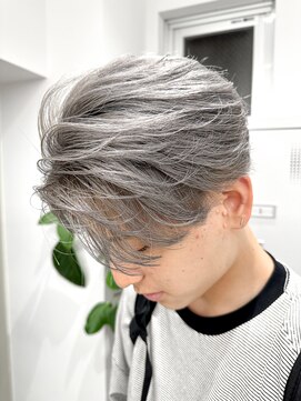 セイドット フクオカ(Say.FUKUOKA) 【メンズ★大名】ニュアンスパーマ×ブリーチ×センターパート