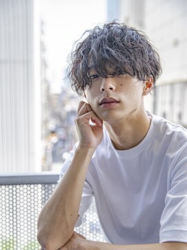 シティ(CITY) 【小久保style】ウェーブミディアムくすみベージュタイトロープ