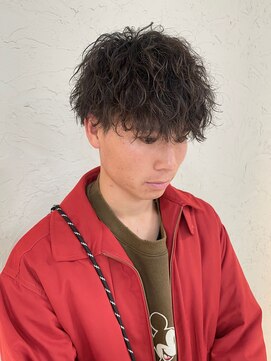 カモン(CAMON) メンズ波巻きパーマ刈り上げツーブロック